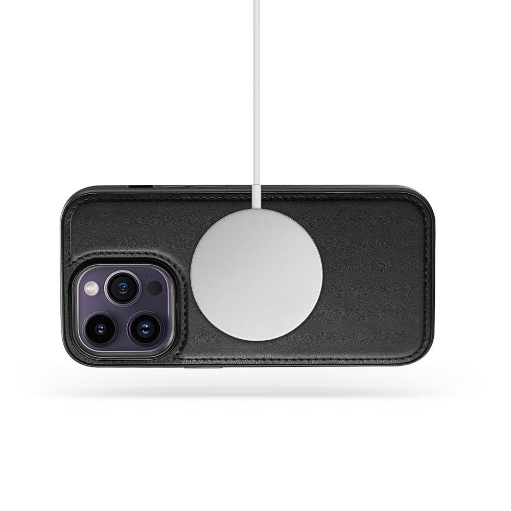 OVITEK ZA KNJIGE TECH-PROTECT WALLET MAGSAFE IPHONE 15 PRO MAX ČRN