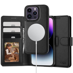 OVITEK ZA KNJIGE TECH-PROTECT WALLET MAGSAFE IPHONE 15 PRO MAX ČRN