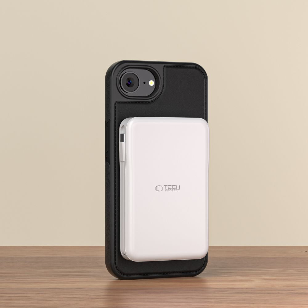 TECH-PROTECT DENARNICA MAGSAFE IPHONE 16E MAT MAT ČRNA