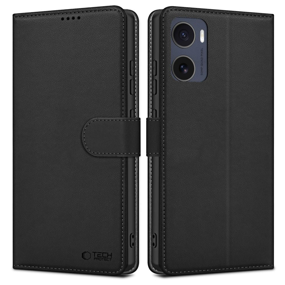 OVITEK TECH-PROTECT WALLET MOTOROLA MOTO G05 / E15 MATTE BLACK