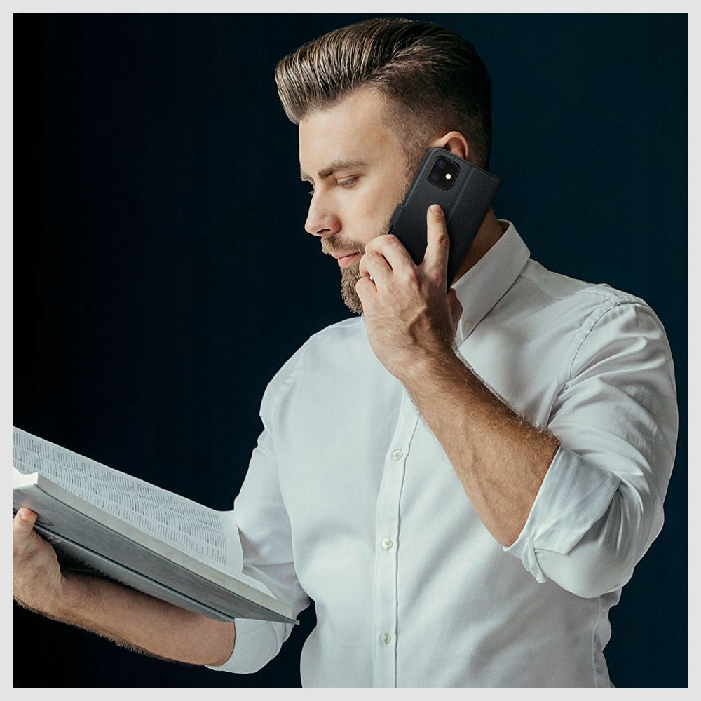 OVITEK TECH-PROTECT WALLET MOTOROLA MOTO G55 5G ČRNÝ
