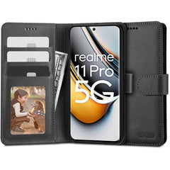 OVITEK ZA KNJIGE TECH-PROTECT WALLET REALME 11 PRO 5G / 11 PRO+ PLUS 5G ČRNÝ