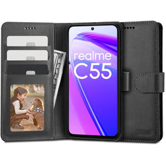 OVITEK TECH-PROTECT WALLET REALME C55 ČRN.