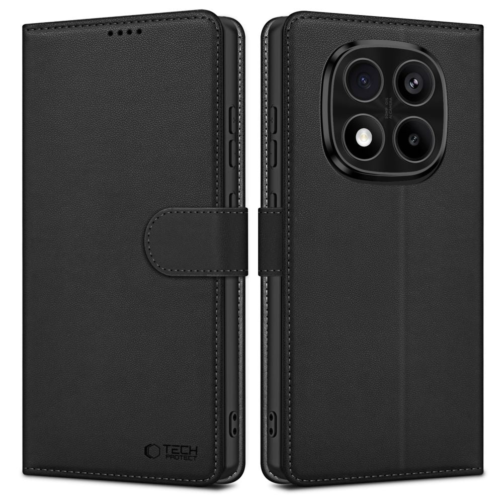 OVITEK TECH-PROTECT WALLET XIAOMI REDMI NOTE 14 PRO 5G / PRO+ PLUS 5G / POCO X7 5G MAT ČRNA