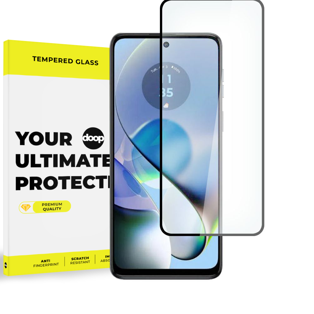 OTRDJENO STEKLO DOOP GLASS MOTOROLA MOTO G54 5G / G54 5G POWER EDITION ČRNA