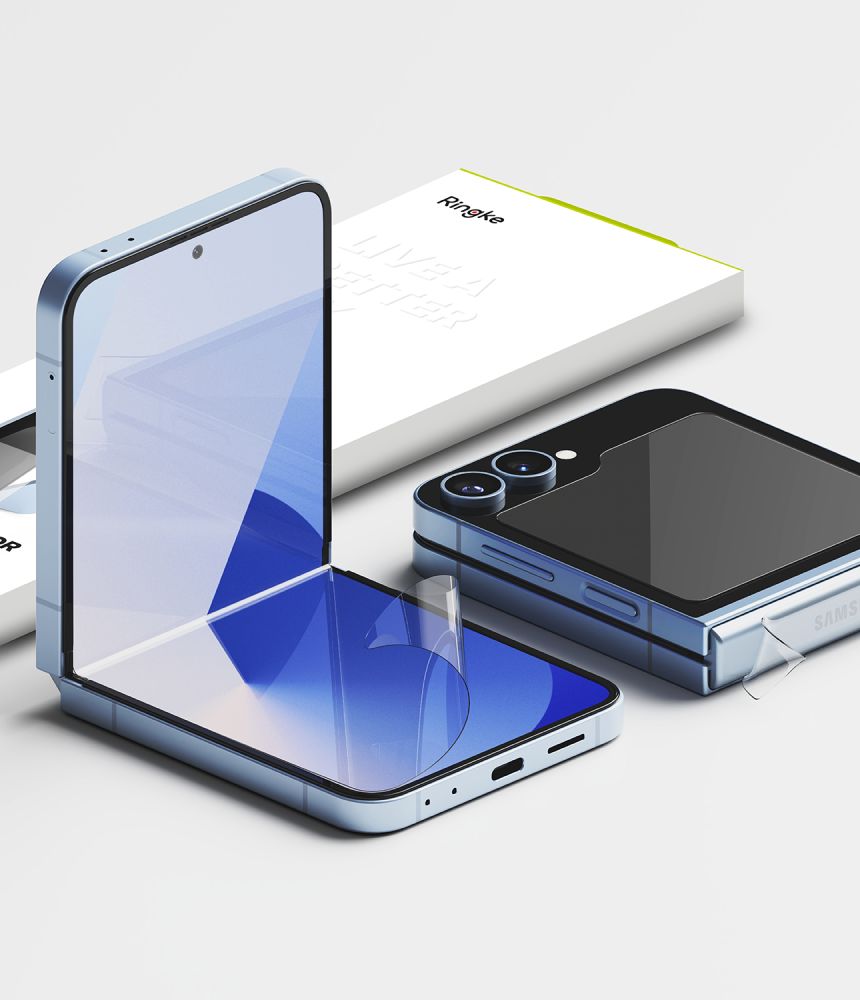 ZAŠČITNI KOMPLET RINGKE 3-V-1 PROTECTOR 2-SET GALAXY Z FLIP 6 JASEN